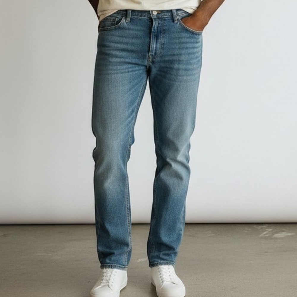 Levi's 569 Loose Straight Jeans Mens 34x32 Blue Denim 00569-1271 Relaxed Fit